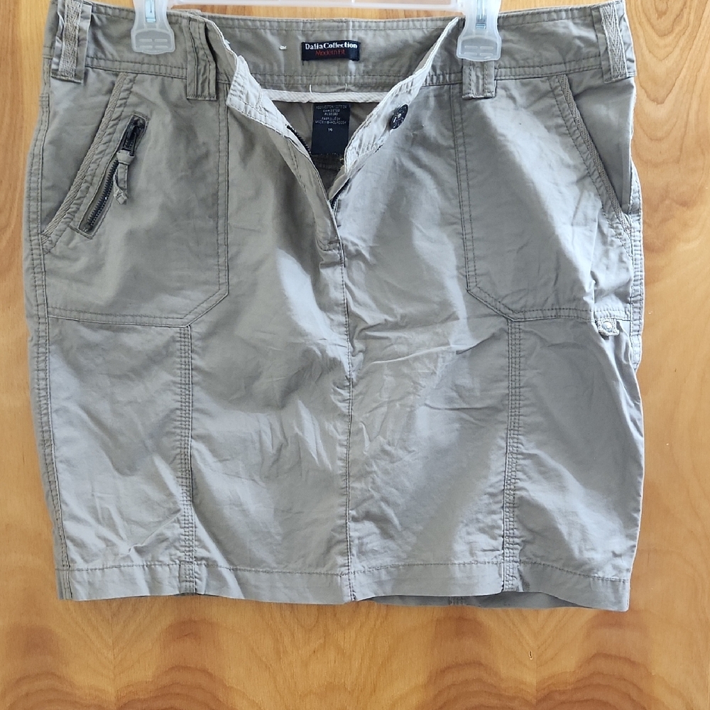 Dalia Collection Khaki Skirt – Size 14